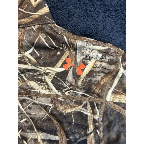Under Armour Scent Control Camo 1/4 Zip Pullover Men's Large Style 1259149 - Picture 5 of 7